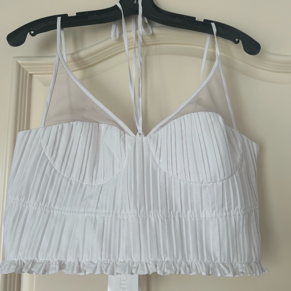 Jonathan Simkhai white corset crop top - NWT - Picture 3 of 5